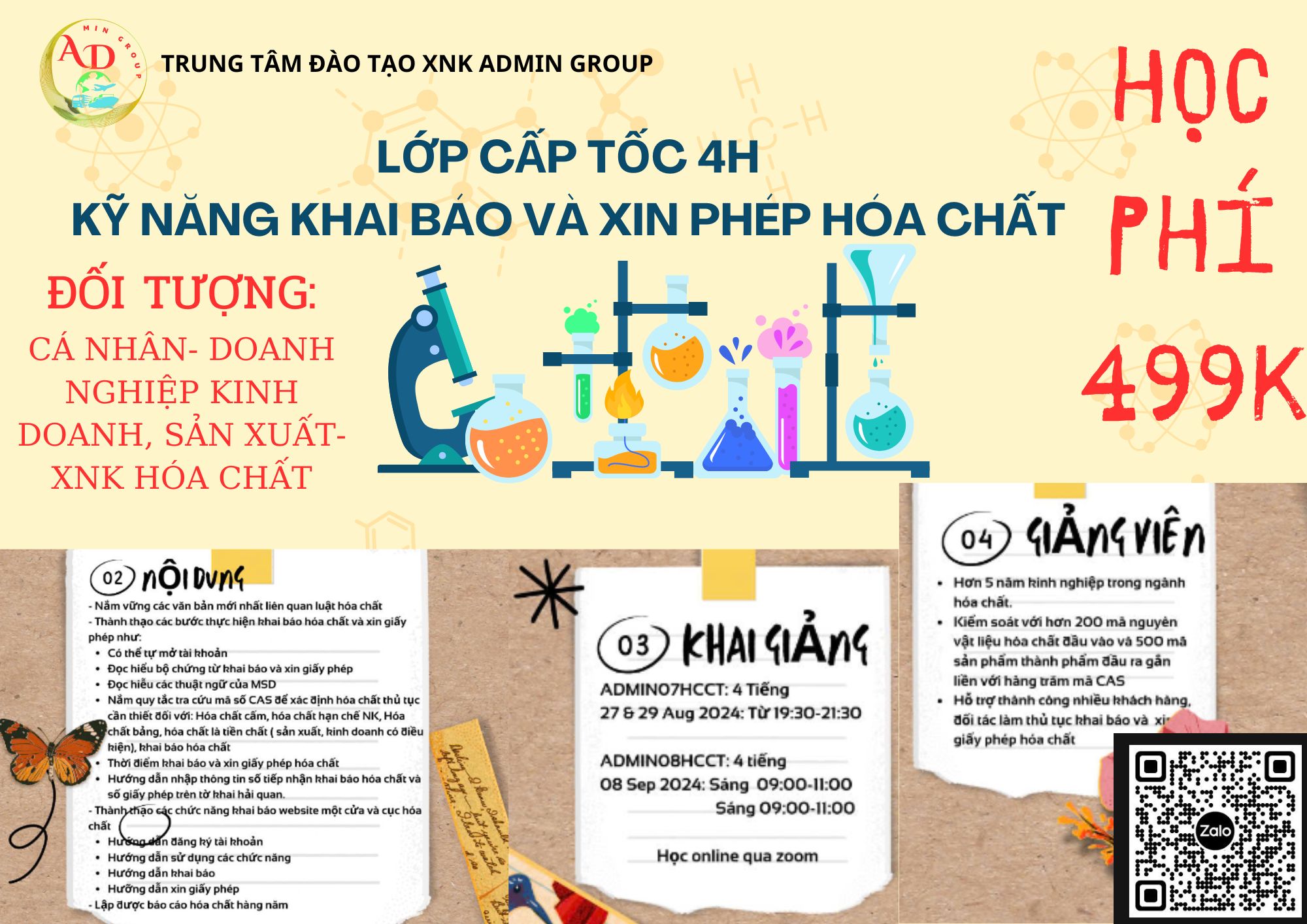 KHÓA 7- KHAI BÁO HÓA CHẤT CHUYÊN SÂU